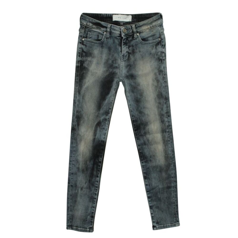 Iro Acid-Washed Jeans in Blue Cotton